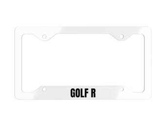 Golf R Metal License Plate Frame