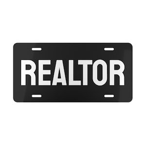 REALTOR Custom Vanity Plate, Help sell your business as a realtor helping people buy and sell homes!