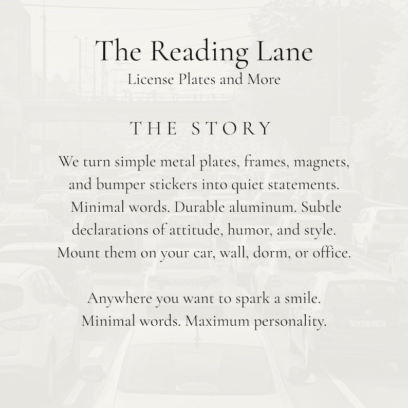 Read A Book License Plate Frame Reader Decor, Aluminum Metal Bibliophile image 9