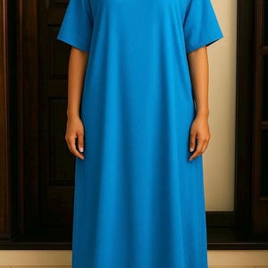 Somali Light Blue Baati Dress – Other Colours Available | Traditional Modestwear for Women | Eid, Lounge, Everyday African Dress