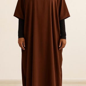 Somali Brown Baati Dress – Traditional Modestwear for Women | Handmade African Dress for Eid, Lounge & Everyday Wear