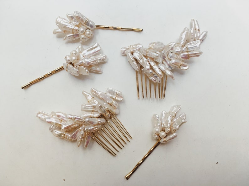 Adena baroque pearl comb, 1623 image 2