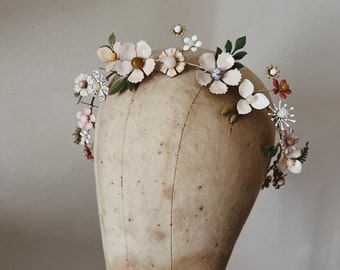 couronne de fleurs halo sur mesure