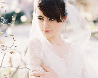 tulle juliet cap veil #1007