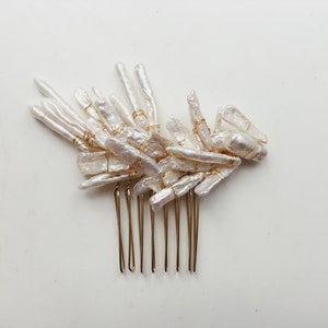 Adena baroque pearl comb, 1623 image 1