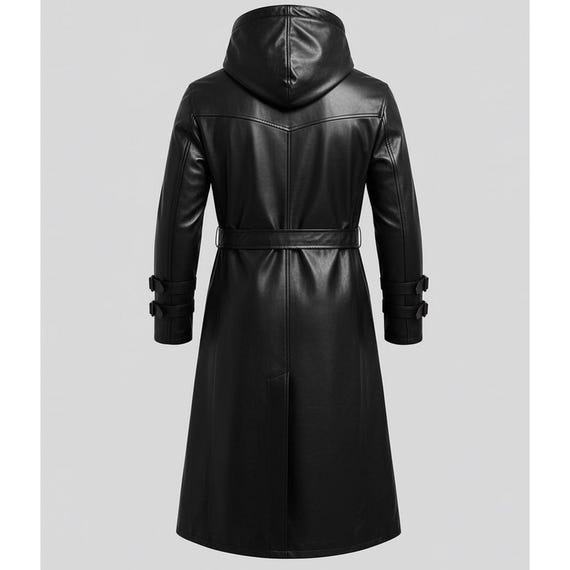 Gothic Punk Hoodie Jacket Men's Vintage Zipper-Up Asymmetrical