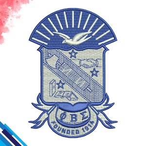 PHI BETA SIGMA 1914 Fraternity Inc. Eembroidery Files - 3X3, 4X4, 5X7 (Dst, Pes, Jef, Emb) + Free Words File