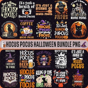 20+ Hocus Pocu Png Bundle, Halloween Png, Sandersonn Sisterss Png, Hocuss Pocu Halloween, Bad Witches Png, Halloween Sublimation Bundle