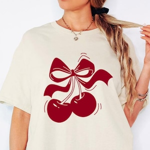 Comfort Colors Cherry T-Shirt: Vintage-Style Birthday Gift