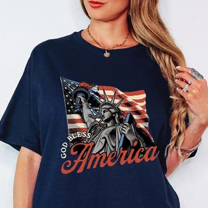 Comfort Colors 4th of July Shirt: American Flag USA