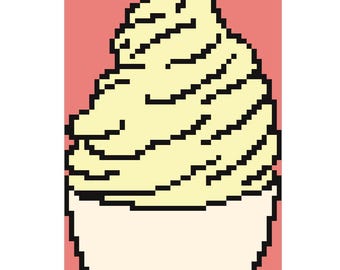Dole Whip – Wzór do haftu krzyżykowego/haftu krzyżykowego w formacie PDF