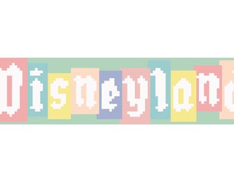 Disneyland Wzór na haft krzyżykowy/haft krzyżykowy
