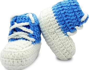 Handmade Crochet Baby Booties: Soft Cotton Newborn Shoes