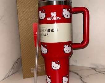Red & White Hello Kitty Stanley 40 oz Tumbler