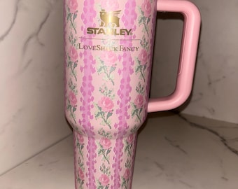 Pink Floral LoveShackFancy 40 oz Stanley Gift Box Set