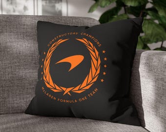 McLaren F1 Championship Motorsports Pillow | Formula 1 Racing Team Design