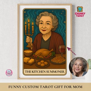 Custom Mom Tarot Portrait | Funny Roast Gift for Mom | Mother’s Day Digital Card | Viral Personalized Art | Meme-Style Printable Gift
