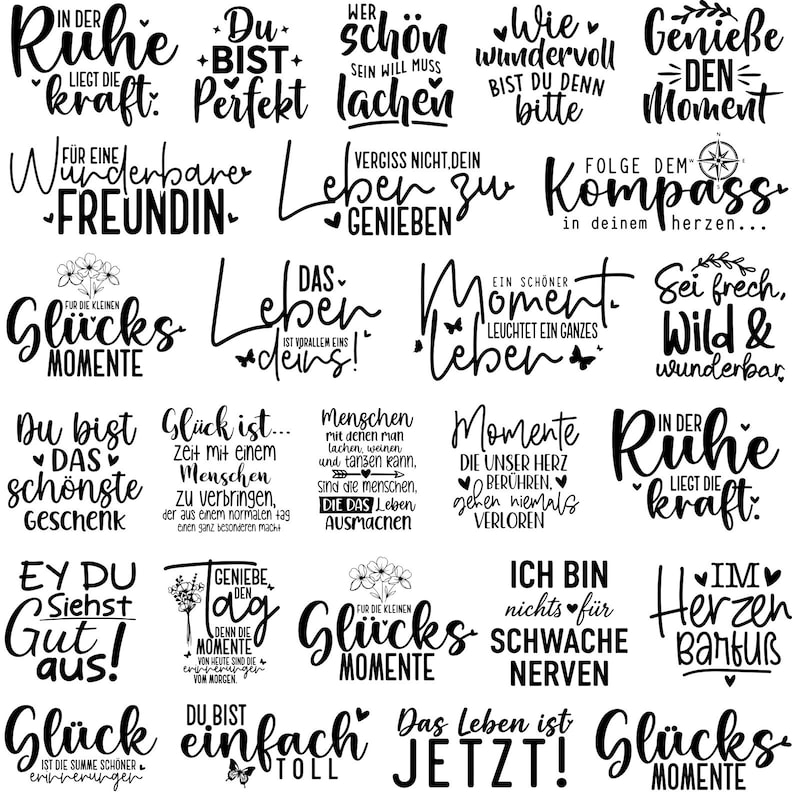 German Sayings Svg Bundle for Bags - Cricut & Plotter Designs - Gift Ideas, Instant Download image 2