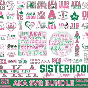 AKA Schmuck, Alpha Kappa Alpha Schmuck, Schwesternschaft Geburtstag, Schwesternschaft Familie, Schwesternschaft Familie, Schwesternschaft