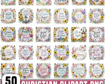 Christian Clipart Png Bundle, Bible Verse Sublimation Design, Religious Quotes Png, Faith Based Shirt Design, Christian Digital Download