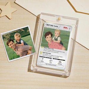 Carte Poke personnalisée pour papa - Un cadeau unique pour la fête des pères, un cadeau d'anniversaire