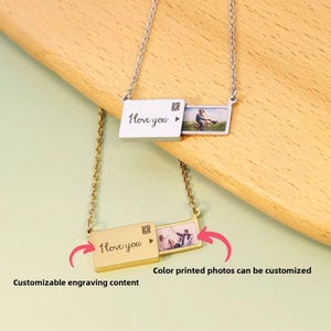 Custom Envelope Locket Necklace - Personal Photo Pendant, Stainless Steel Love Letter Charm, Unique Gift Idea