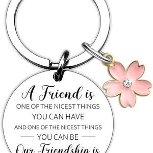 Heartfelt Keychain for Besties – Perfect Gift for Women, Teens | Birthday Surprise, Galentine’s, Going Away Gift