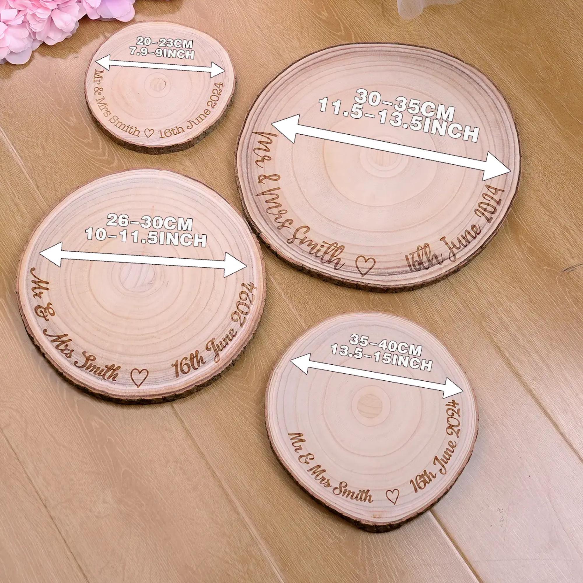 Wooden Engraved Coaster for Wedding Cake, Custom Cake Display Board for ...