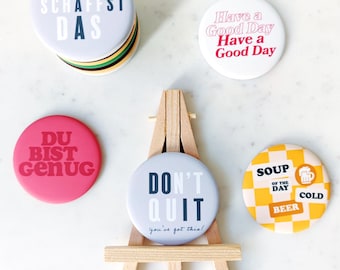 Motif magnets with sayings – matte quote magnets | Funny and inspiring quotes for the fridge & pinboard