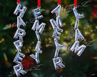 Personalized Diamond 67 Ornament – 67 Christmas Ornament, Six Seven Ornament, Teacher Student Gift, Gen Alpha Humor, Custom Kid Ornament