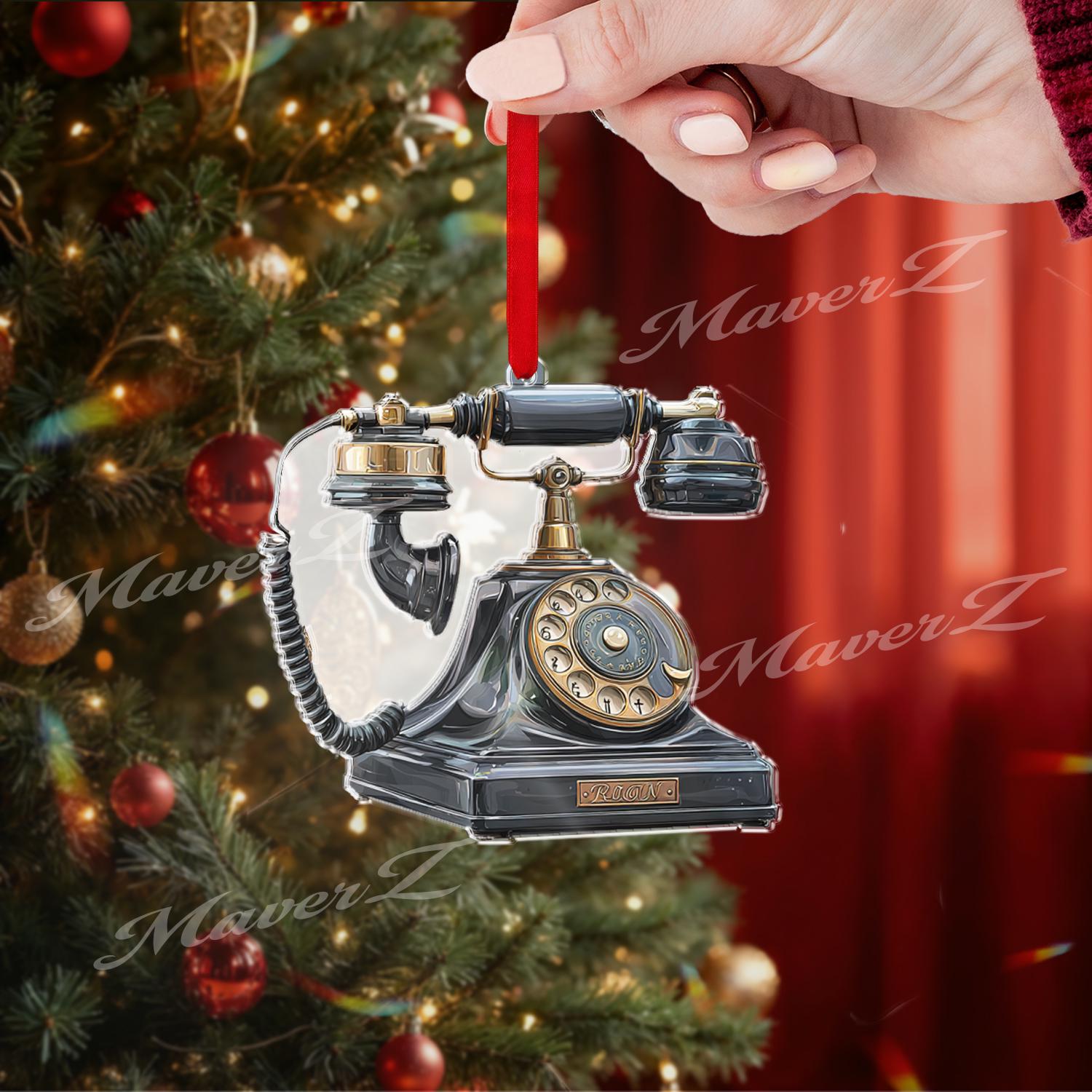 Vintage Schreibtisch-Telefon Ornament – 14 Cm, Aus Harz, Retro Deko Für Zuhause, Büro Oder Als Fotorequisite
