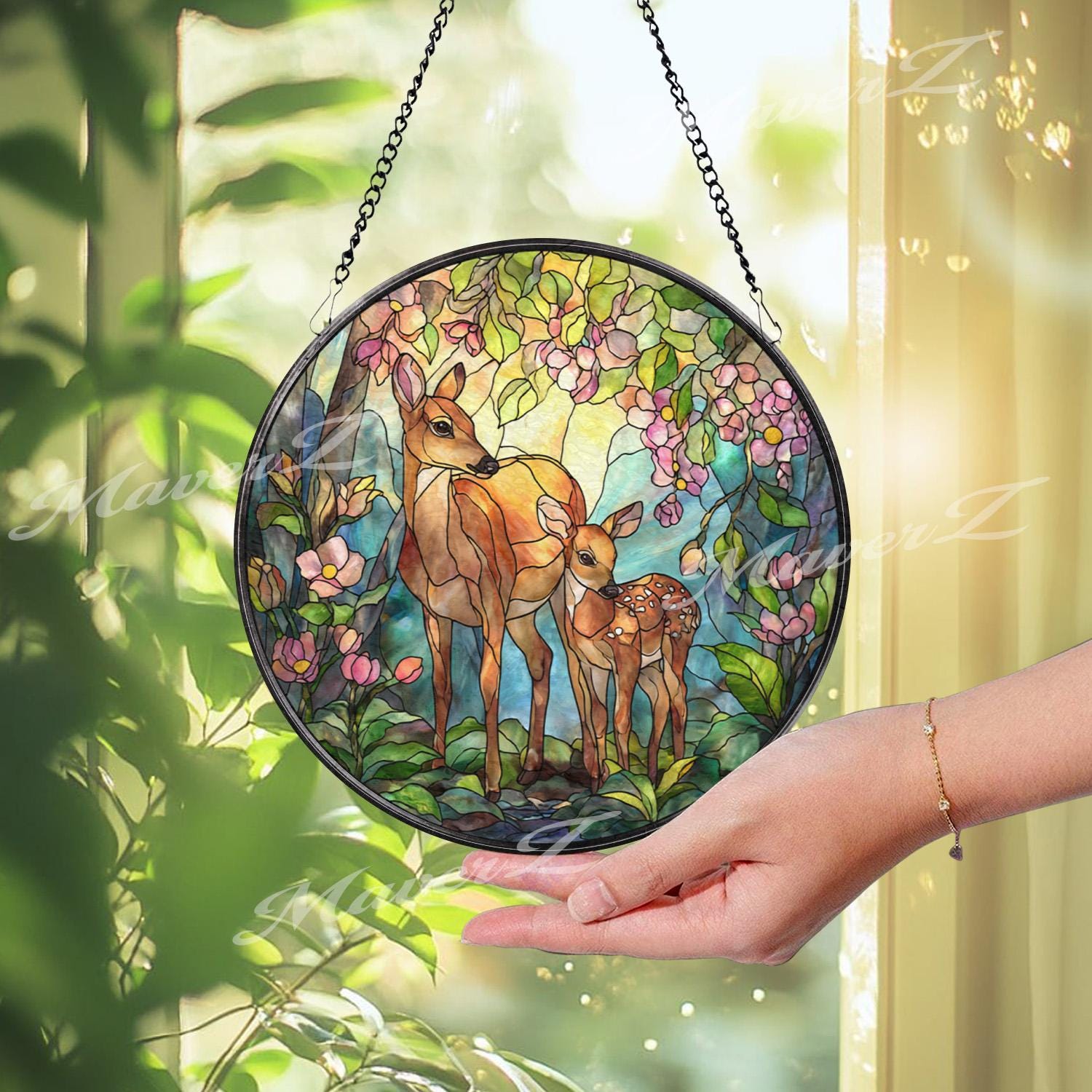 Fawn Stain Glass - Etsy