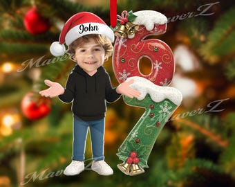 Personalized Funny 67 Ornament – 67 Christmas Ornament, Six Seven Ornament, Teacher Student Gift, Gen Alpha Humor, Custom Kid Ornament