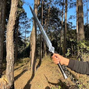 Handmade Carbon Steel Viking Sword: Tactical Hunting, Camping Blade