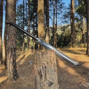 Custom Handmade Viking Sword | Full Tang Carbon Steel Blade | Outdoor Survival Tool | Perfect gift for him | Birthday gift