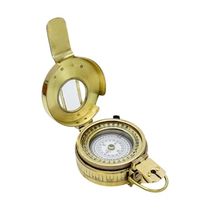 Personalised British Prismatic Military Brass Compass image 15