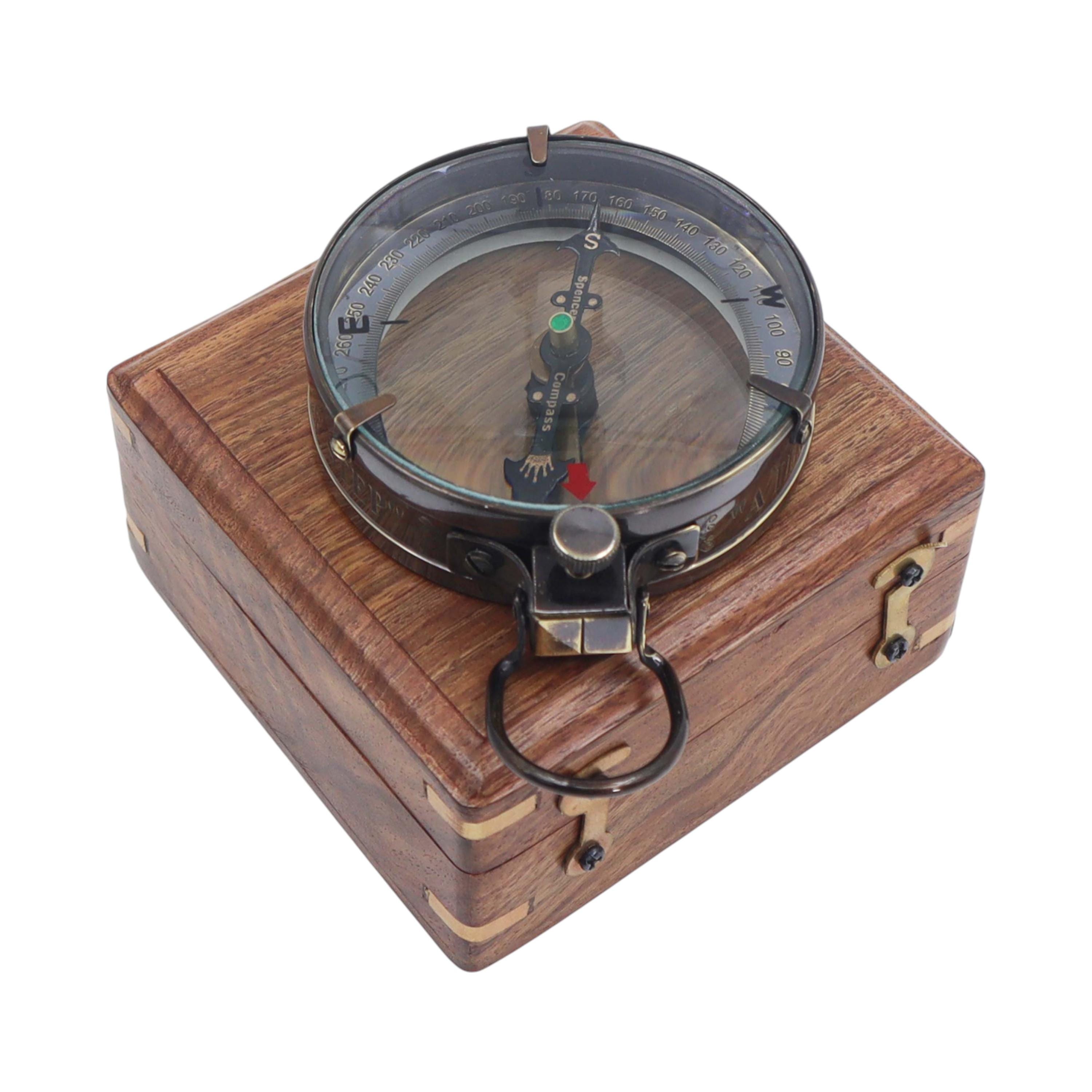 Machine Map Reader Custom Map Reader Compass With Wooden Box - Etsy