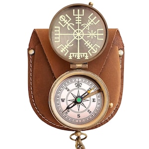 Engraved Celtic Knot Compass - Personalised Viking Vegvisir Gift