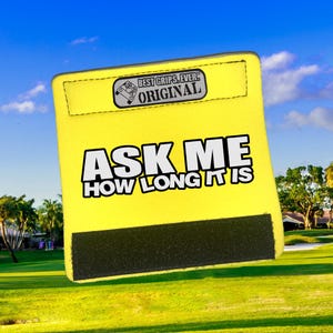 Frag mich Griff - Lustiges Golf-Accessoire für Golftaschen und Golfwägen – Geschenk für Männer und Frauen – Golfgriff-Überzug
