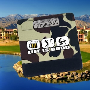 Life is Good For Him Grip - Lustiges Golf Zubehör für Taschen und Golfwägen – Geschenk für Männer und Frauen – Golf Griffabdeckung