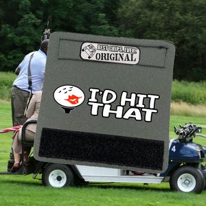 Hit That Grip - Lustiges Golf Zubehör für Taschen und Golfwagen – Golf Zahnrad Geschenk für Männer und Frauen – Golf Griffabdeckung