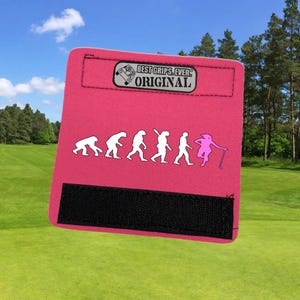 Golf Evolution für Sie - Lustiges Golf Zubehör für Taschen und Golfwagen – Golf Zahnrad Geschenk für Männer und Frauen – Golfgriff-Überzug
