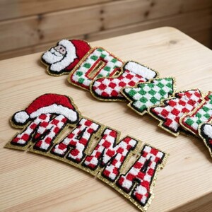 Chenille Mama Varsity-patch | Strikpatches | Opstrijklogo's | Custom-items