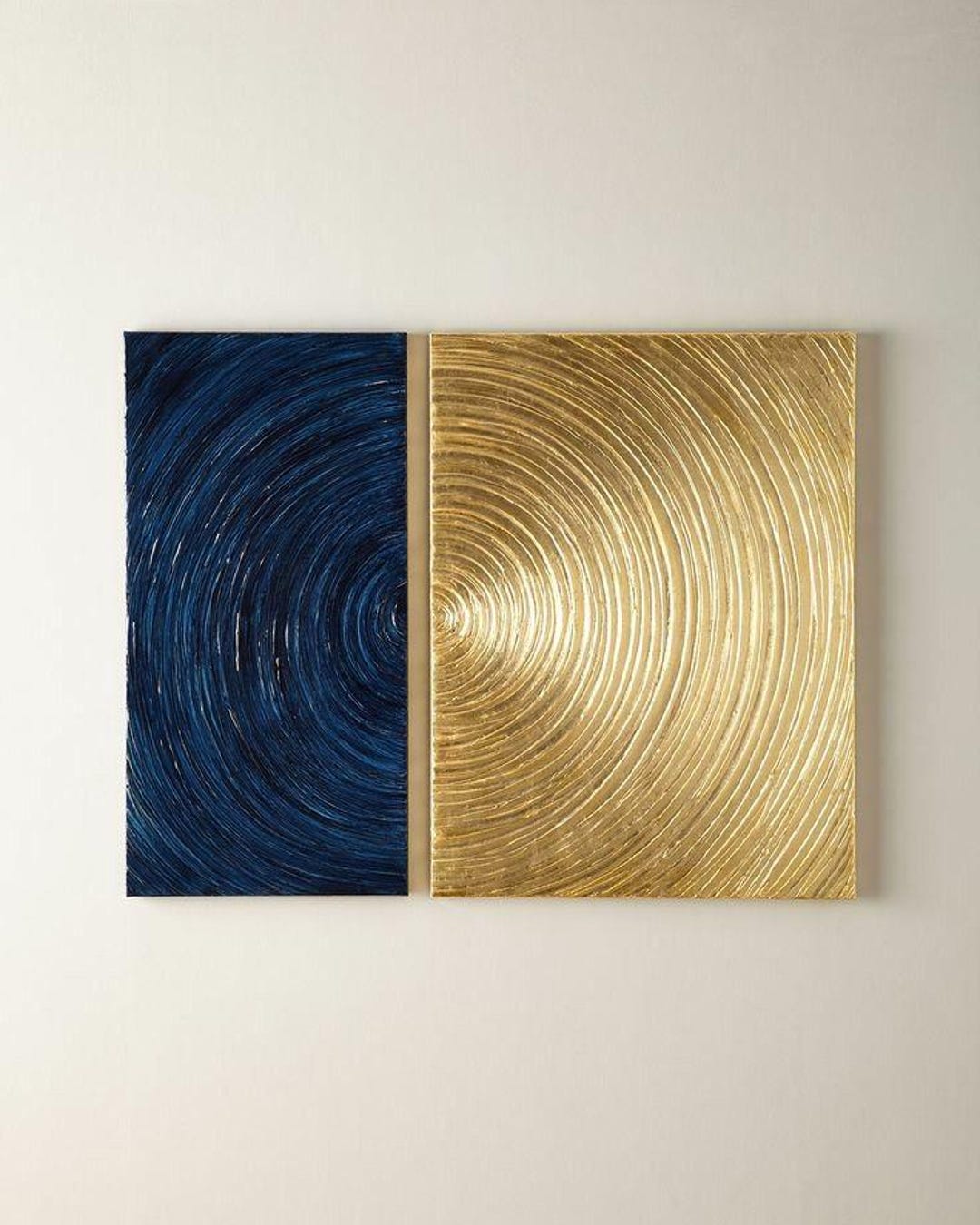 Picture of Custom Made Textured Mixed Artwork,3d Plaster, Minimalist Modern ...