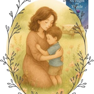Mutter und Sohn Aquarell Printable | Muttertags Geschenk | Emotionale Mama & Kind Kunst