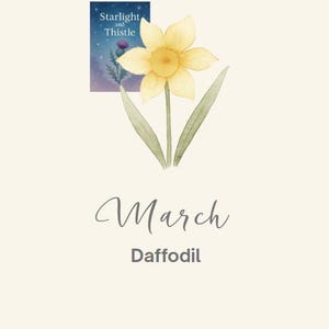 March Birth Flower Daffodil Watercolor Print (Digital Download)