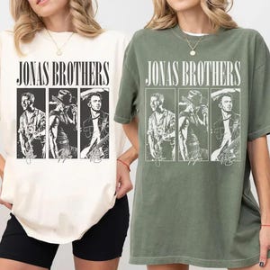 Vintage Jonas Brothers Shirt, Jonas Brother Merch, Retro Tour Shirt, Living The Dream Tour2025 Shirt, Baddies get Saddies, Merchandise Shirt