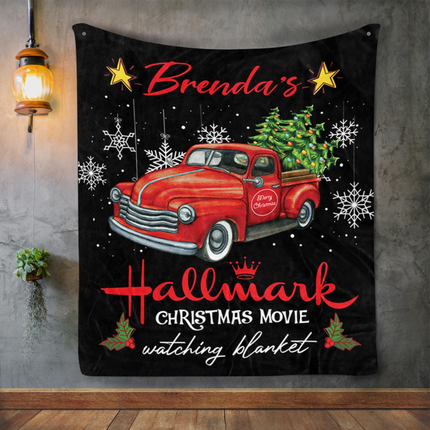 Hallmark Christmas Red Truck Blanket Bedding This Is My Hallmark