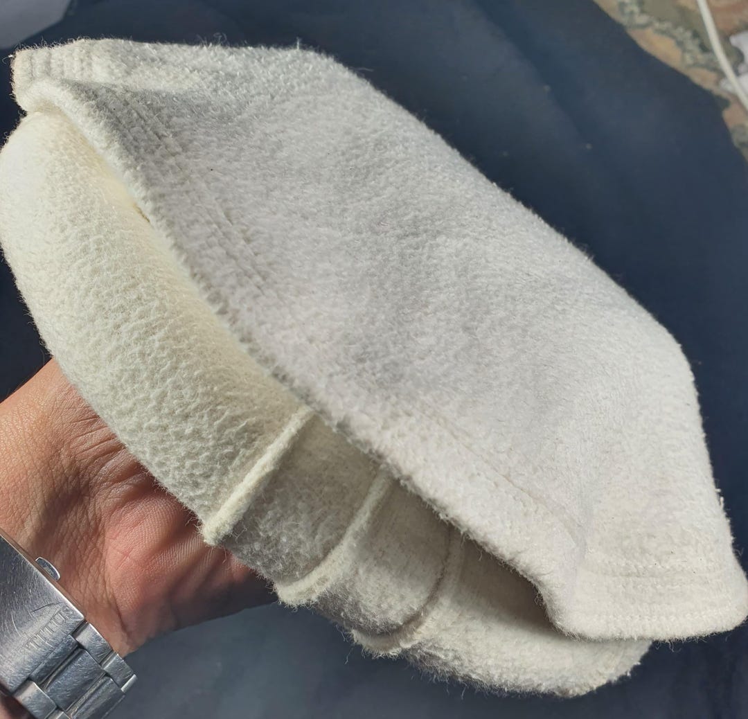 Afghan Topi Chitrali Pakol 100 % Wool White Color Cap Pakol Peshawari ...