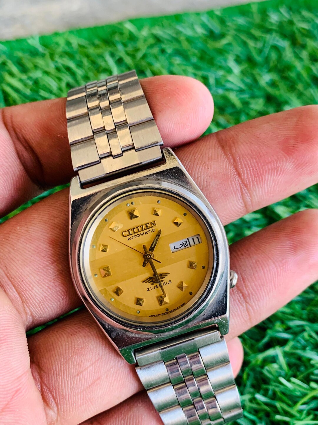 Vintage Citizen 21 Jewels Automatic Stainless Steel Wrist Watch